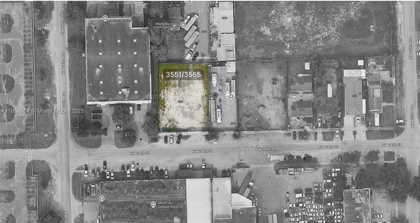 Prime industrial lots for lease in central Miami — two adjacent parcels totaling approximately 13,500 SF. Located on NW 34th Street with direct access to SR 112, I-95, and Miami International Airport. Perfect for storage, parking, or industrial operations (tenant to verify permitted uses with the City of Miami). Vacant land, leased together under separate folios. Excellent opportunity for businesses needing a high-visibility, central location.
Two Folios offered as one lease only. 30-31-28-014-0360 / 30-31-28-014-0350