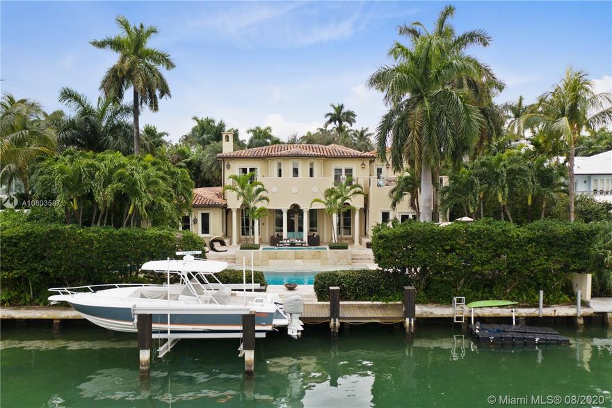 A grand Mediterranean sanctuary nestled on a private island enclave will take your breath away while touching all of the senses. Meticulously redesigned in 2009, the estate combines the details of eras gone by with the highest quality finishes both visible and not visible to the eye. Enjoy outdoor living in a rimless saltwater pool, summer kitchen & 100 ft deep water minutes from the open bay or play basketball on your private court. The grand salon is the heart of the home flowing to the media rooms, dining & modern kitchen inclusive of a gas stove, abundant storage, and wine fridge. 1511 W 27th Street located on coveted Sunset Island 11 is a haven of pure beauty, exceptional architecture, and tranquil water views. Mediterranean luxury awaits at one of Miami Beach’s sought after addresses