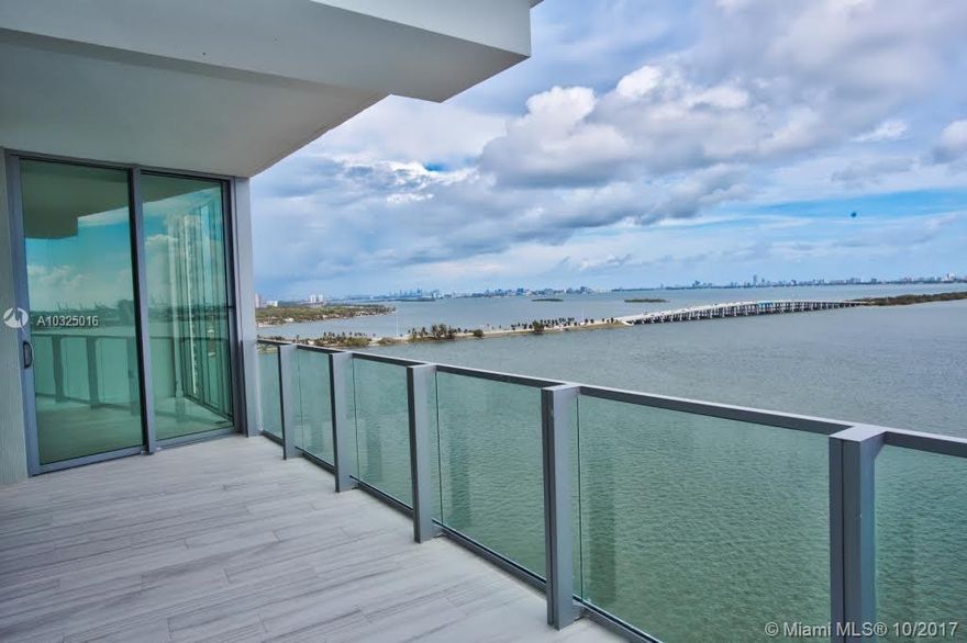 Live in the epitome of luxury at the brand new Biscayne Beach in this 2 bedroom plus den, and 3 bathrooms. Gorgeous direct ocean and bay views from every room. Enjoy sunrises from your oversized 214 sqft terrace. Unit features 10Ft. ceilings, Miele appliances, and floor to ceiling glass windows. Luxury amenities including 2 pools, cabanas, beach club overlooking Biscayne Bay, state of the art gym, spa, tennis courts, volley ball court, dog park, 24hr concierge, and exclusive Miami restaurants.