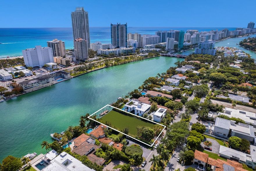 The best priced, oversized waterfront lot in Miami Beach, and the only one available with 100 feet of waterfront in this price range. Build your dream home on gated Allison Island, on this 21,600 SF lot with 100 feet of prime waterfrontage and enjoy ocean breezes and east exposure with immediate access to the bay – ideal for boaters. Allison Island is an exclusive community of only waterfront homes, located 2 blocks to the beautiful beaches and La Gorce Country Club, and a short drive to Bal Harbour, Sunset Harbour, Design District, and airport. Seller financing available. Also selling as a finished house at $15.9M.