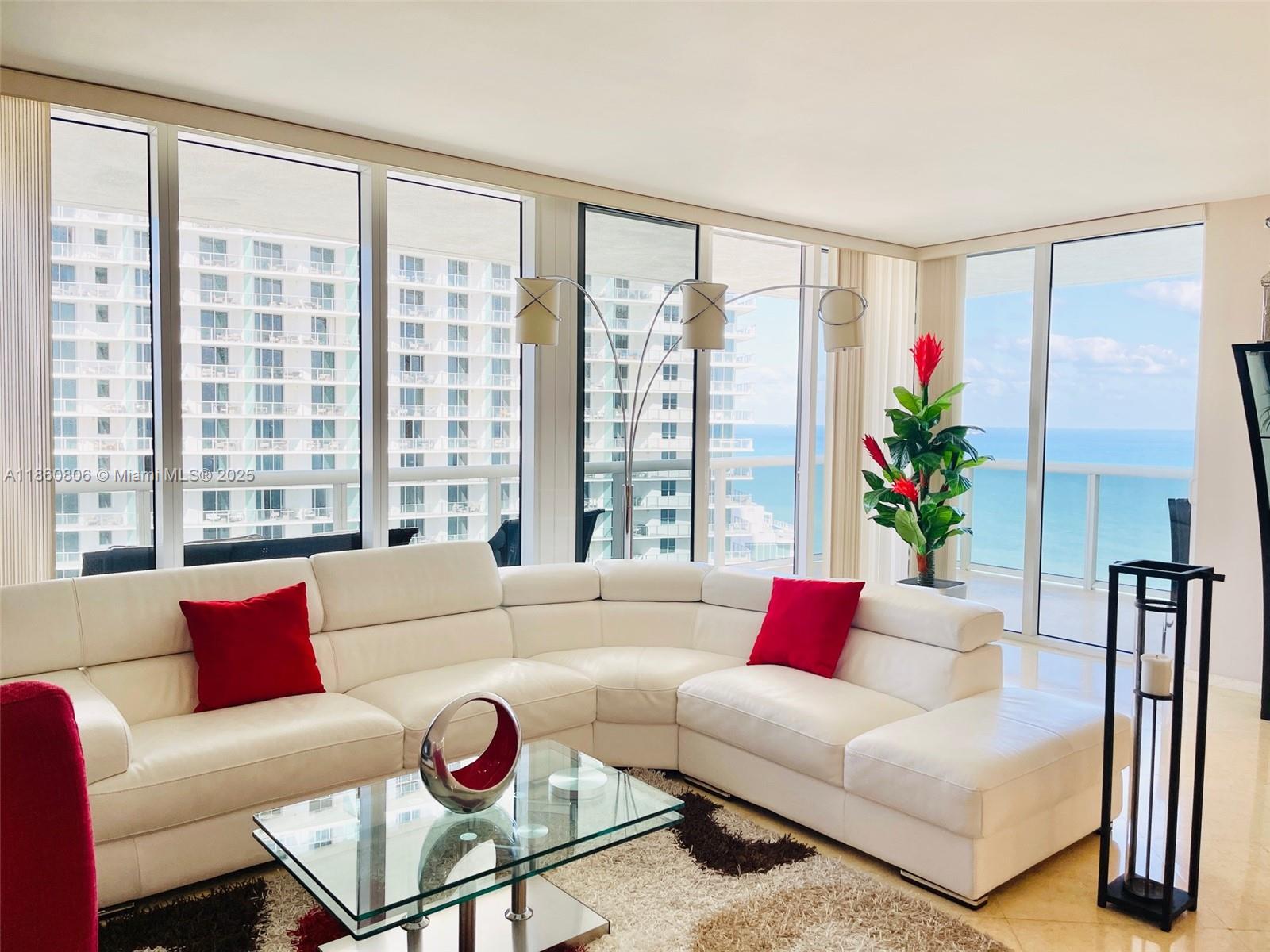 WELCOME TO HALLANDALE BEACH CLUB SITUATED ON ACRES OF ENDLESS BLUE WATERS AND SAND. THIS BEACHFRONT 2 BEDROOM/2 BATHS CORNER UNIT CONDO HAS THE FEEL OF A HOME IN THE SKY. THE 1,800 SQ. FT. SPACE IS SURROUNDED BY BREATHTAKING WATER VIEWS, INCLUDING DIRECT OCEAN AND INTRACOASTAL / CITY VIEWS. FLAWLESSLY UPGRADED WITH AMPLE CLOSET SPACE AND STUNNING MARBLE FLOORS THROUGHOUT. ENJOY A LARGE WRAP-AROUND TERRACE + A PRIVATE TERRACE OFF THE PRIMARY SUITE, PERFECT FOR TAKING IN THE VIEWS. HURRICANE IMPACT WINDOWS & DOORS PROVIDE ADDED PROTECTION. ENJOY A STATE-OF-THE-ART SPA, FITNESS CENTER, POOLSIDE DINING, AND 24-HR CONCIERGE. INCLUDES 1 VALET PARKING AND 1 ADDITIONAL ASSIGNED PARKING SPACE. CABLE AND INTERNET INCLUDED. ALSO AVAILABLE FOR PURCHASE.