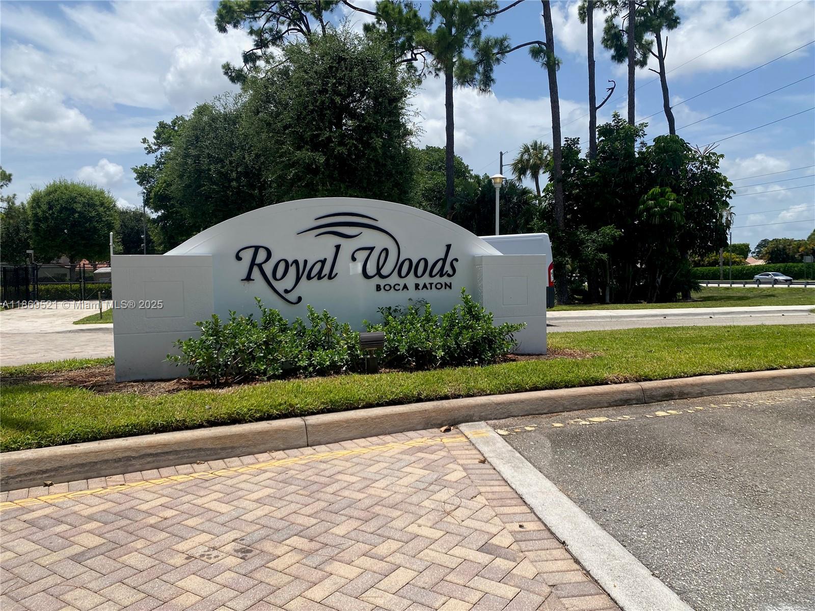 Charming Townhome at Royal Woods in luxurious Boca Raton. This well-maintained 3-bedroom, 2.5-bath Corner unit with one car garage is located in a quiet, gated community in West Boca Raton. Featuring a kitchen with stainless-steel appliances, granite countertops, internet wired, living room has built it surround sound and a private backyard. Spacious master with walk-in closets, new carpet upstairs in the bedrooms, new roof (2024), A/C (2022), water heater (2025), a community pool and children's play area. Pet-friendly, A+ schools, and close to all essentials like grocery stores, restaurants, Veterans Park and more. A perfect home for comfort and convenience! MOTIVATED SELLER! Investors can rent the property immediately.