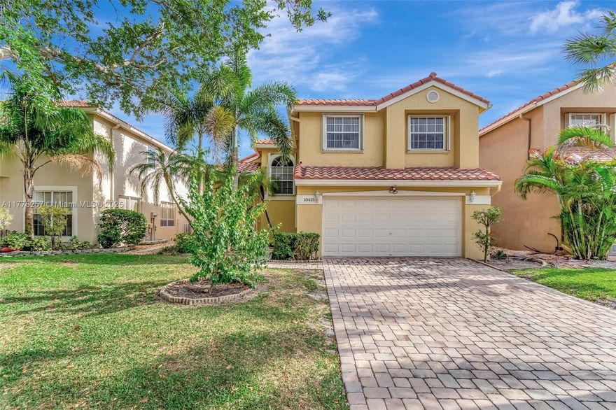 Welcome home to this beautifully updated home located in the highly sought after, gated community of Ventura at Mission Bay. Featuring a Spacious 2-story layout, Vaulted ceilings, No Popcorn, Update Eat-in Kitchen & bathrooms, Recessed lighting, Plantation shutters, Uniform laminate flooring, Accordion Hurricane Shutters, Updated Garage Door, Pool w/spa, New Pool Skimmer, Screen-enclosed expansive patio, Separate enclosed pool area. Enjoy top-notch amenities, including a pool, tennis, pickleball, fitness center, game room & on-site management. Maintenance includes front lawn/shrubs, house painting every 6yrs, roof cleaning every other yr, hotwire basic cable. Ideally located near shops, restaurants & major airports. Pet friendly up to 2pets. Rent immediately! Don't miss this opportunity!