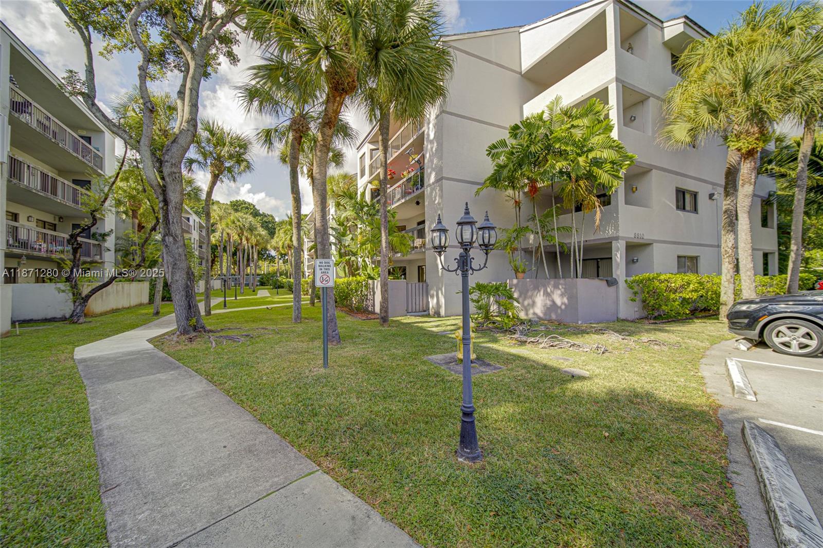 Discover this gorgeous and oversized 2-bedroom, 2-bath condo located on the top floor of the desirable Calusa Club Village. With 1,200 square feet under A/C, this unit offers one of the largest 2-bedroom layouts in the area—space you simply won’t find elsewhere at this price point. The condo features a beautifully updated kitchen and comes equipped with brand new, full-size washer and dryer conveniently located inside the unit. Tile floors run throughout, providing a clean and modern look. The location is ideal—just minutes from the Florida Turnpike and close to a variety of popular restaurants, shops, and everyday conveniences.