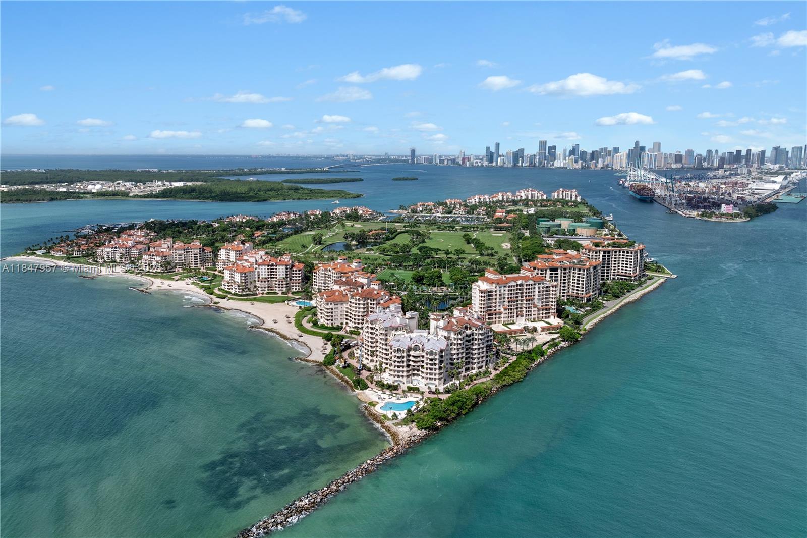 When Only The Best Will Do -- This spectacular modern corner residence in one of Fisher Island’s newest and most prestigious buildings, designed by award-winning architect Kobi Karp. Unit 7023 offers sweeping views of Government Cut and Downtown Miami. This pristine home has had only one owner, purchased directly from the developer, and features Gaggenau appliances, custom closets, and elegant designer bathrooms. Residents enjoy white-glove services and access to world-class, 5-star amenities — all within one of the most exclusive private communities in the country.
