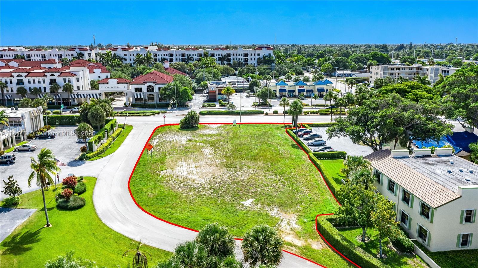 REMAX 360 is pleased to present the potential of "BOYNTON BEACH" at this location. This property encompasses an irregular lot of approximately 0.52 acres, strategically positioned directly on S Dixie Highway and just one block away from the Ocean. The site includes an approved site plan and allows for additional leasable footage of approximately 25,000 sqft of office space across four floors. While initially envisioned by the current owner as an office redevelopment project, the zoning permits a diverse range of uses, offering various investment opportunities.