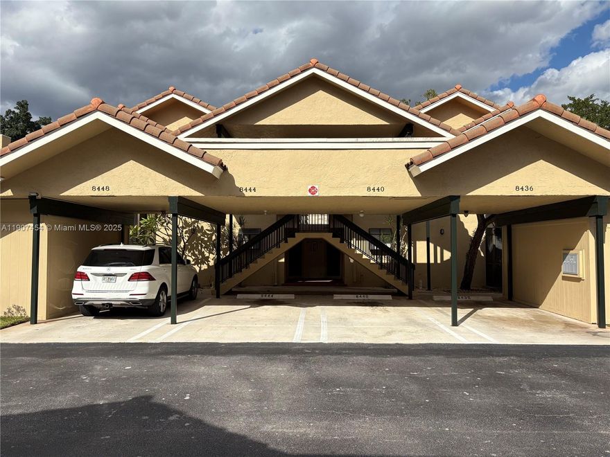 Great looking condominium in Coral Springs. 3 bedrooms and 2 bathrooms. Comes with covered parking and screened in patio. Washer and dryer in the unit . Located close to shops, restaurants, and highways.