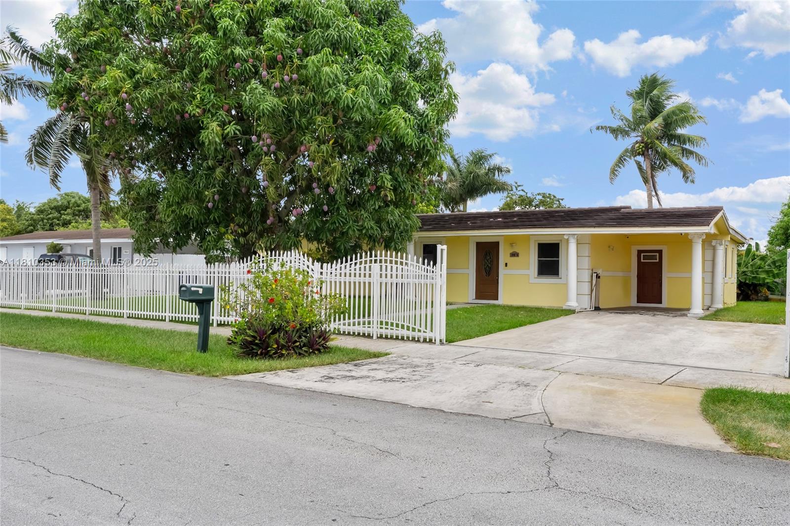 Welcome to this charming Opa-Locka residence featuring 4 bedrooms and 2 bathrooms. The home boasts tile
flooring throughout, impact windows, and a recently remodeled kitchen with modern appliances and stylish finishes. The spacious primary suite includes a private bathroom retreat, providing comfort and privacy. Enjoy outdoor living with a screened patio overlooking a lush backyard filled with mature fruit trees. The property also features a shed for additional storage and tools. Located in a peaceful neighborhood, this home offers a perfect blend of comfort, functionality, and outdoor appeal. Don’t miss the opportunity to make this lovely Opa-Locka property your new home!