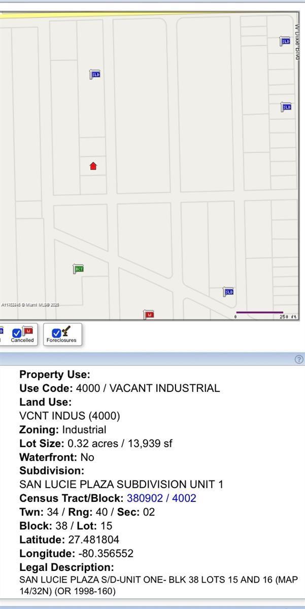 SAN LUCIE PLAZA SUBDIVISI - Land