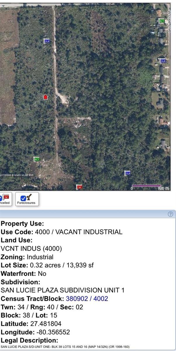 SAN LUCIE PLAZA SUBDIVISI - Land