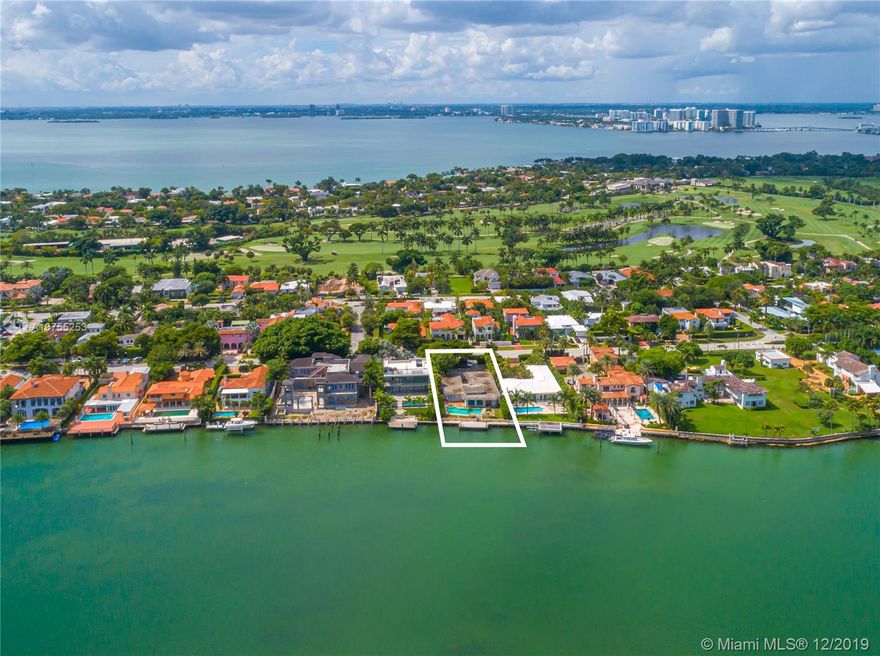 The lowest priced waterfront property on Pinetree Drive in Miami Beach! Build your dream home on this oversized 14,193-SF lot with 78 feet of waterfrontage on the widest part of the Indian Creek waterway, and enjoy life on the water from this prestigious address. The property is centrally located near the ocean, La Gorce Golf Course, the 41st Street shops, and minutes away to South Beach. Currently, a 4 bedroom 4-bath mid-century home is situated on the lot. Backyard offers pool, spa, and dock. Large circular driveway that can accommodate many vehicles.