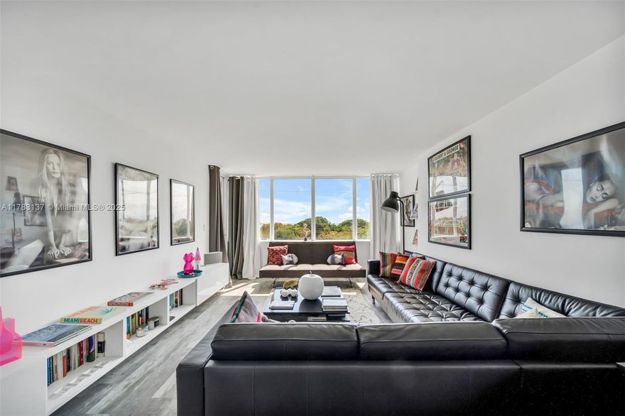 CASH ONLY! Beautifully Renovated and Fully Furnished One Bedroom unit across the Beach, the Ocean and the Park. New Impact windows and doors for all the units in the building. A full bathroom with walking closet in the Master Bedroom, a half bath for your guests, and washer dryer inside. Covered Balcony accessible from the Master and the living rooms. New AC unit outside of the unit to prevent noise. Great layout. Plenty of parking spaces in the street and an assigned covered space in the gated building. You can't get any better location for this price! 
A neighborhood on the rise. Building under renovation, Assessment paid in full.