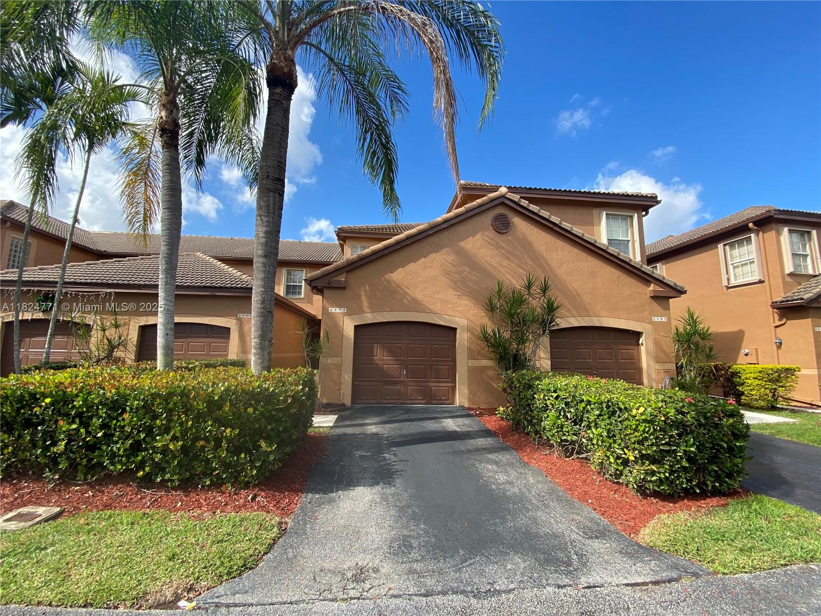 Rental Property at 1575 Veracruz Ln, Weston, Broward County, Florida - Bedrooms: 3 
Bathrooms: 3  - $3,200 MO.