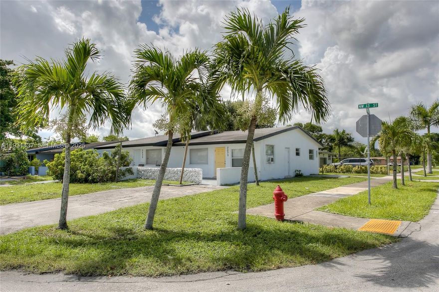 Duplex investment opportunity located in the Roosevelt Gardens area of Fort Lauderdale, Broward County. This two-unit property offers 2 bedrooms and 1 bathroom per side with private backyard space and separate water and electric meters for efficient expense management. Situated on a corner lot, the property provides flexibility for investors or owner-occupants looking to live in one unit and rent the other. Conveniently located near shopping, dining, and major roadways, with easy access to downtown Fort Lauderdale, Riverwalk, parks, the Museum of Science and Discovery, and Fort Lauderdale Hollywood International Airport. Property is tenant occupied with income in place. Please do not disturb tenants.