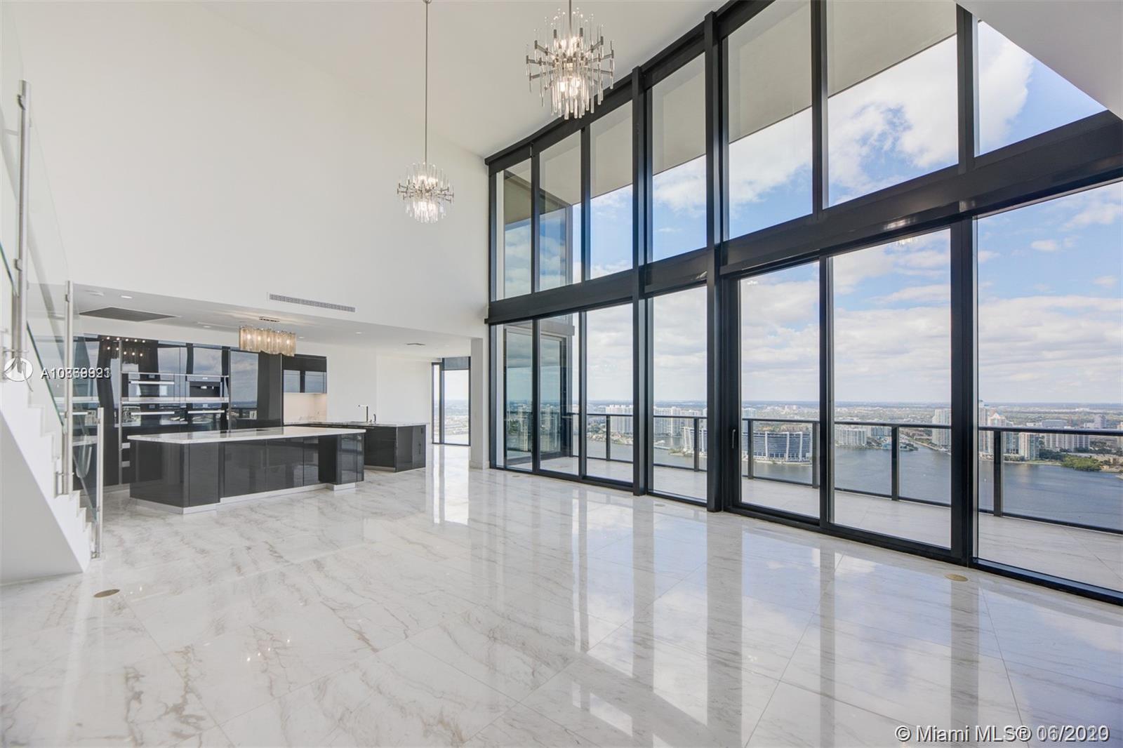 STEP INSIDE THIS RARE OPPORTUNITY & FINISHED YOU CAN MOVE IN TOMORROW, & SEE THE MOST EXCLUSIVE BUILDING IN THE WORLD. THE 40TH FLOOR DUPLEX HAS 20 FT CELINGS, ENDLESS VIEWS OF MIAMI TO FT LAUDERDALE, BREATHTAKING COAST LINE VIEWS FROM YOUR LIVING RM & MASTER SUITE, TAKE YOUR CARS IN OUR DEZERVATOR UP TO YOUR MANSION IN THE SKY , WITH A 2 CAR GARAGE. LIVE THE LIFE OF LUXURY IN THIS INCREDIBLE ARCHITECTURE NONE OTHER IN THE WORLD. ENJOY THE SPACIOUSNESS IN THIS OPEN LOFT FEEL, 1 OF A FEW DUPLEX LAYOUTS, 5 STAR AMENITIES GIVES YOU ONLY THE BEST SERVICES WHILE LIVING HERE, FULL TIME CONCIERGE FOR EVERY NEED, 15 SEAT MOVIE THEATRE, VIRTUAL SPORTS ROOM, CAR SIMULATOR, IN HOME DINING FROM OUR 5*RESTAURANT & BAR, HAIR SALON, VICHY SHOWER, TREATMENT ROOMS, SPA, YOGA CLASSES & MORE