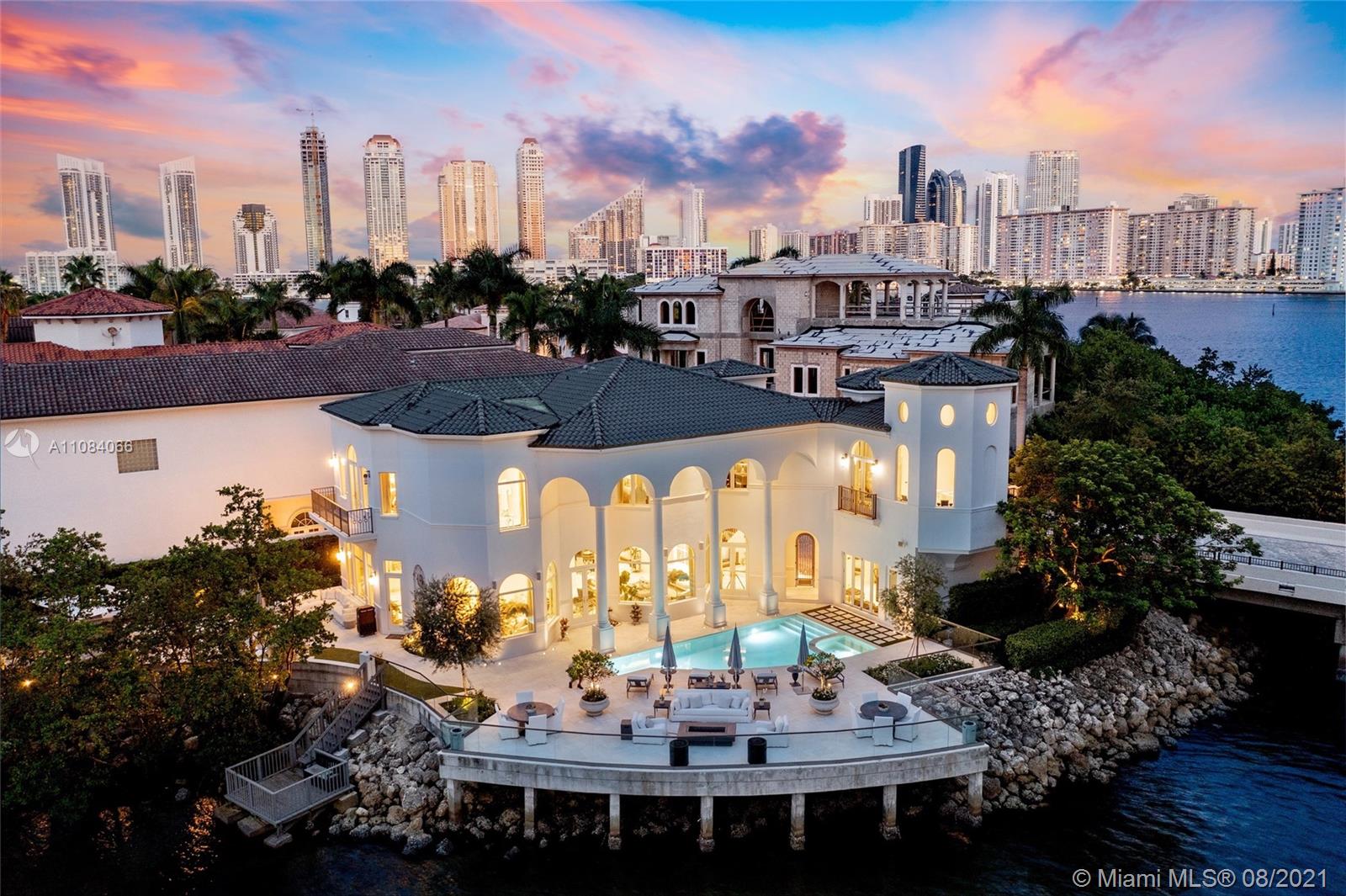 Take a breath of fresh air as you walk into your new home nestled in the prestigious Island Estates. This modern day smart house provides a heavenly feeling the moment you step through the front doors and crisp intracoastal views take over. The home boasts 5 bedrooms, 5 bathrooms, 1 powder room, along with an additional converted room. Designed by the one and only Ramon Pacheco, the home features Ornare kitchens and closets, Waterworks tub, Ann Sachs and Water Works vanities, 2 Toto toilets, Samuel Health fixtures throughout, custom bbq area and more.