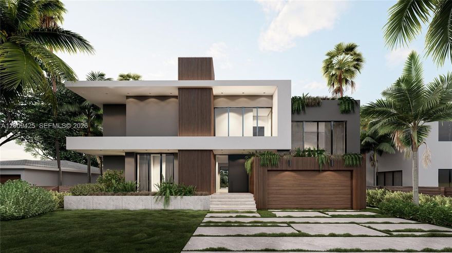 Modern luxury waterfront living in the exclusive gated community of Keystone Point. This stunning contemporary residence, currently in its final stages of construction and scheduled for delivery by October 2026, offers 5 spacious bedrooms, 5.5 bathrooms, and a large flex/studio room—perfect for a home office, gym, or media space. 5,298 SQ FT under A/C Each bedroom features generous walk-in closets and en-suite baths, with water views and access to a large terrace that captures breathtaking sunsets. Designed for both comfort and elevated entertaining, the home showcases an open-concept layout filled with natural light, seamlessly connecting indoor and outdoor living spaces. Expansive sliding doors lead to a resort-style pool area, BBQ area and cabana bath, creating the perfect setting for gatherings or quiet relaxation. Enjoy 80 feet of brand-new seawall and dock, offering direct water frontage with easy ocean access—ideal for boating enthusiasts. The property also includes a modern kitchen layout. There is time for some customization, allowing buyers to select finishes and details to match their personal style. Located just minutes from Whole Foods, Bal Harbour Shops, and world-class dining, this home blends luxury, convenience, and lifestyle. A rare opportunity to own a brand-new waterfront residence in one of Miami’s most desirable neighborhoods—don’t miss the chance to make it your own.