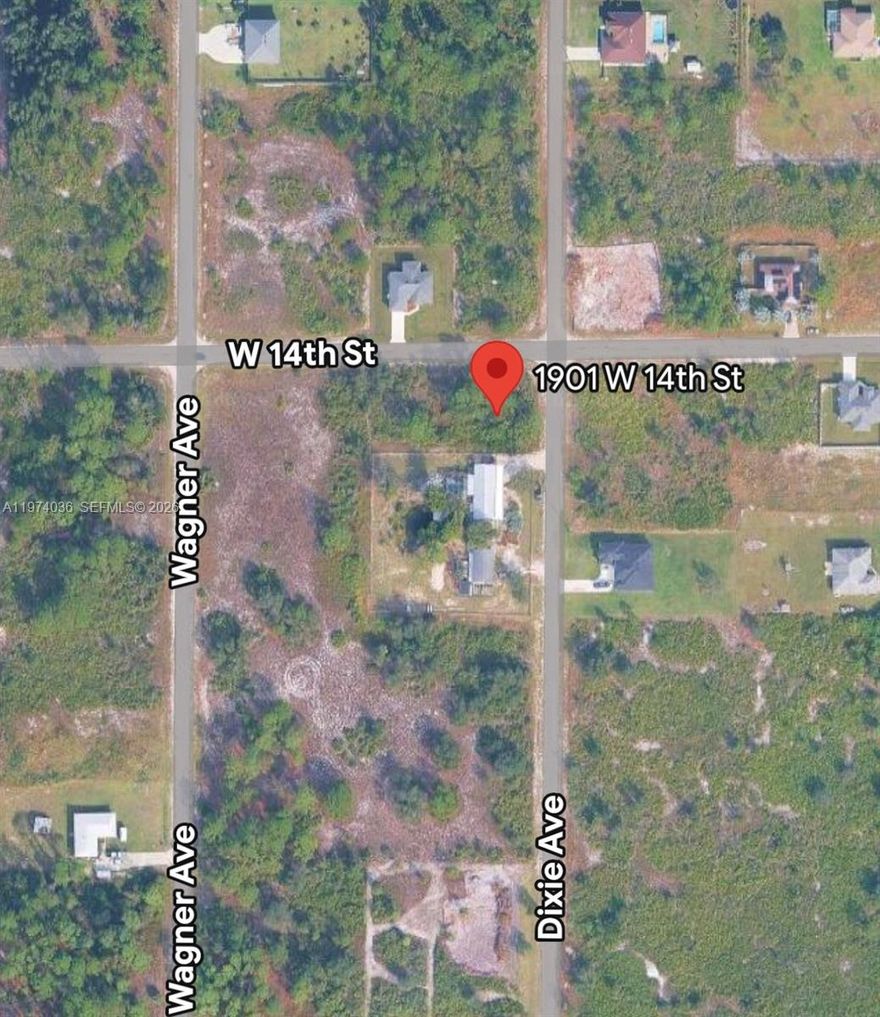 Prime on a corner ¼-acre residential lot located at 1901 W 14th St in the growing community of Lehigh Acres. This spacious property offers the perfect opportunity to build your dream home or invest in one of Southwest Florida’s fastest-developing areas. Surrounded by newer construction homes with convenient access to main roads, schools, shopping, and dining. No HOA restrictions. Plenty of space for a pool, garden, or extended driveway. Don’t miss this excellent opportunity to own land in a high-demand area.