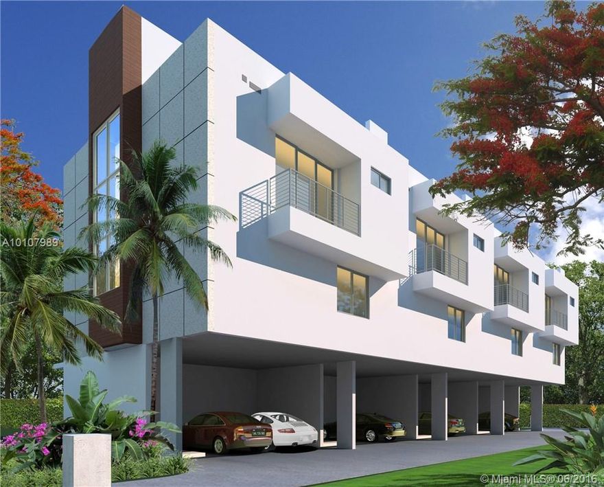 Each one of its our dwellings consist of 3 bedrooms, 2 1/2 bathrooms, great room, dining room, two-car covered parking, covered entry and a spacious rooftop terrace for entertaining under the hues of a South Florida sunset. Apart from the spacious layout, these residences offer exceptional features such as a wood cabinets, oversized porcelain floor, and luxurious stainless steel appliances.