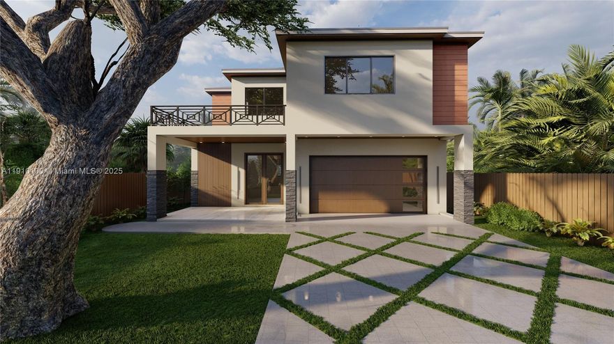 BRAND NEW CONSTRUCTION! Estimated Delivery Date February 2026! UNDER AC SQ/FT IS 3,342 AND TOTAL SQ/FT WITH GARAGE IS 4,138.   Experience modern luxury redefined in this brand-new contemporary home featuring 5 beds and 3.5 baths, with the fifth bedroom ideal as an office or nursery. Soaring ceilings fill the open layout with natural light, seamlessly blending indoor and outdoor living. Enjoy a saltwater pool and spa, lush tropical landscaping, and a covered summer kitchen with BBQ—perfect for entertaining. A spacious driveway fits up to 6 cars. Ideally located, minutes to Downtown Fort Lauderdale, Las Olas, and the airport, and steps from Riverside Café and the neighborhood park with tennis and pickleball courts.