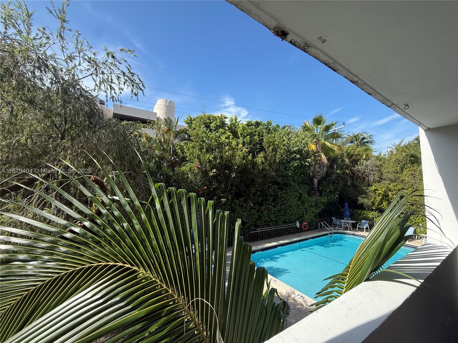 Beautifully remodled corner residence with a desirable south-facing exposure overlooking the gardens and pool. This spacious 2 bedrooms, 2 baths apartment is expected to be completed and move-in ready by October 1st, 2025. Thoughtfully redesigned with modern finishes, including laminated floors throughout, brand new kitchen and fully updated bathrooms. The layout offers a serene and comfortable living environment filled with natural light. Includes one assigned, covered parking space.