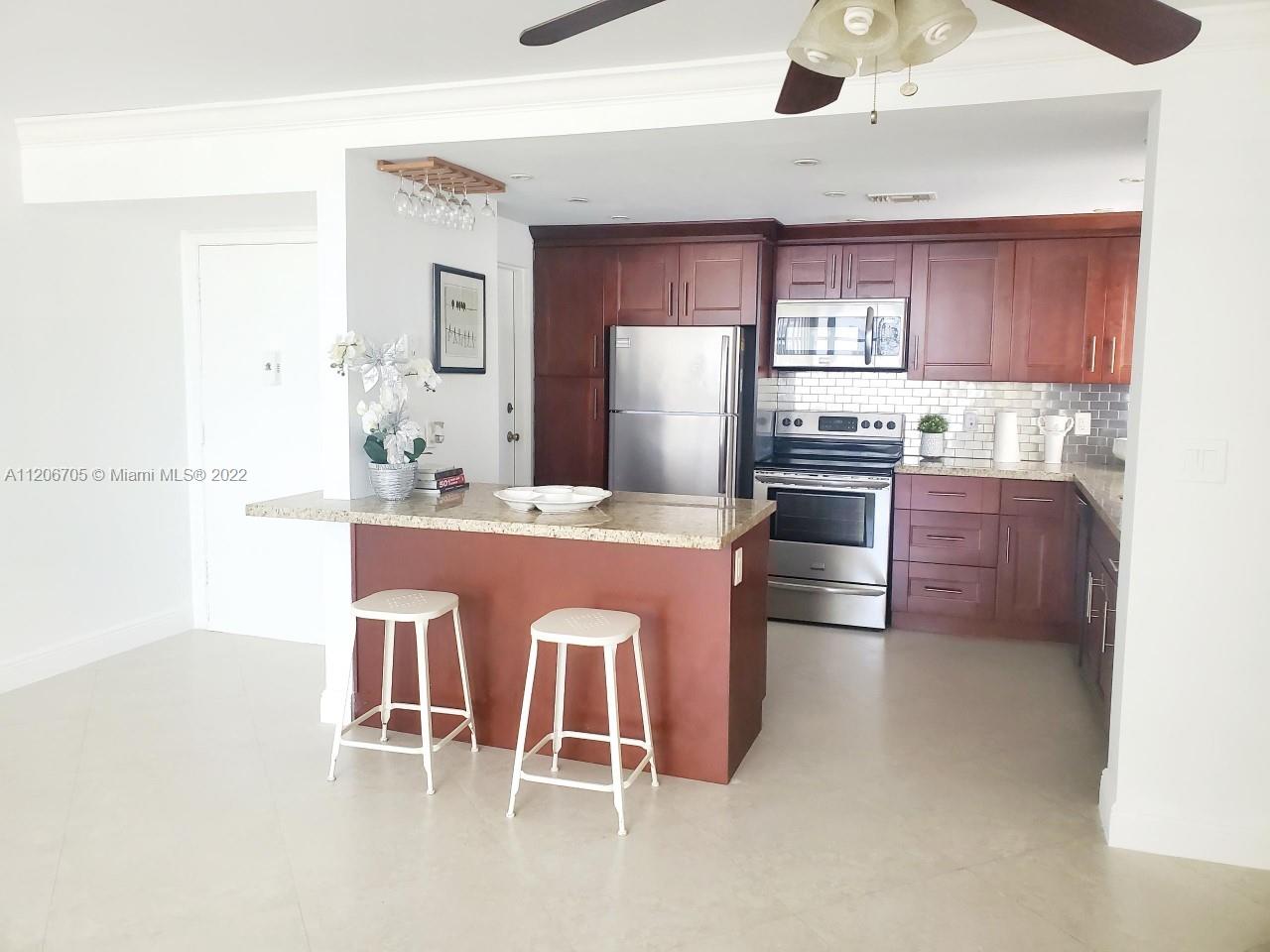 This is the winner on famous A1A ! Gorgeous, spacious and totally renovated apartment across the street from the ocean. Be the first to live here...Great energy ,lots of light ,walk in closet, huge open kitchen with granite counter-tops, window and highest quality appliances .The location couldn't be better ...close to shopping ,I-95,restaurants,banks ,Diplomat Hotel ,Airports and Casino .Grab it before is gone .Very easy to show