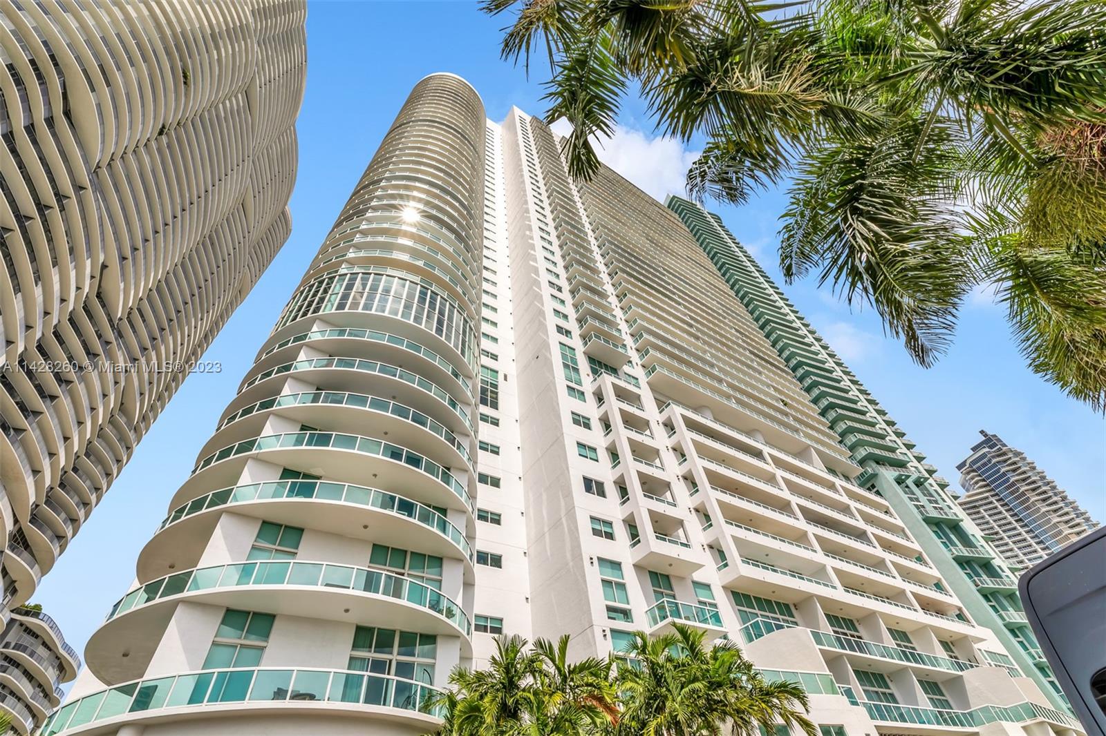 Amazing Location in the Heart of Edgewater! Beautifully UPGRADED 1Bed/1Bath Unit situated on the Penthouse Floor offering breathtaking Sunset Views!! Recently refreshed with a new paint job. BRAND NEW Bathroom/Recessed Lights/Stainless Steel Appliances/NEW Washer/Dryer/NEW Refrigerator. Marble Floor Restoration/New Flooring in Bedroom/AC recently serviced. All outlets upgraded/New Closet and AC Doors!! Automated Shades in Bedroom and Living Room. Exit to Balcony from Both Rooms. High Impact Windows!! Great Building facing picturesque Margaret Pace Park, offering a wealth of Amenities.. Gym/Pool/Spa/Business Center. Don't miss out on this incredible opportunity! Act quickly and make it Yours Today!!