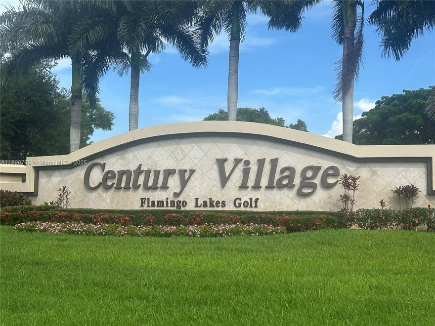 Beautifully updated condo in sought-after Century Village Pembroke Pines! This bright, move-in ready unit features new flooring, updated kitchen with new countertops, cabinet facings, dishwasher, and microwave, plus new A/C (2022),  and new water heater. Enjoy abundant natural light from front and rear windows. Century Village offers resort-style living with a clubhouse, pools, golf, tennis, fitness center, and courtesy transportation. Conveniently located near I-75, the Turnpike, Pembroke Gardens, shopping, and dining.
