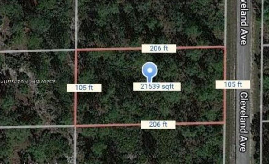 1/2 Acre on Cleveland Ave!