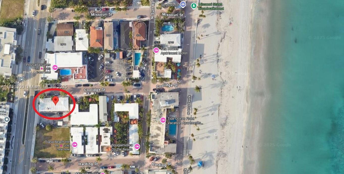 Beautiful furnished 2 bedroom 1 bath unit in Hollywood Beach! Steps from the ocean, this unit comes furnished and ready to go, just bring your suitcase. Few blocks from new mega Margaritaville resort, unit is available for annual ($2500/M) or seasonal(3000/M) rent. Includes water, cable, and internet. Tenant only responsible for electric