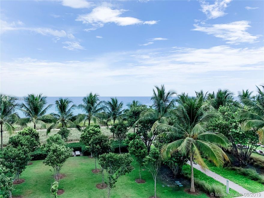 Enjoy FOUR SEASONS LIVING & EXPERIENCE THE ART OF HOSPITALITY in this spacious 2-bedroom  +Den split floor plan Ocean-front residence with breathtaking Ocean and city views. This brand new, never-lived-in residence features close to 3424sf of total space. Features: Italian Travertine flooring throughout, custom-designed shade pockets, "lift & glide" terrace doors, Richard Meier&Boffi-designed kitchen cabinetry, Corian countertops w/seamless monolithic sinks, Sub-Zero&Miele integrated appliance package, 5 burner gas cooktop, level five wall finishes, laundry room,  den, maids room, dedicated service elevator, chilled water-air-conditioning system, multi-zone climate controlled system, bathrooms: Duravit & Dornbracht fixtures, freestanding tub, white marble floor & walls.