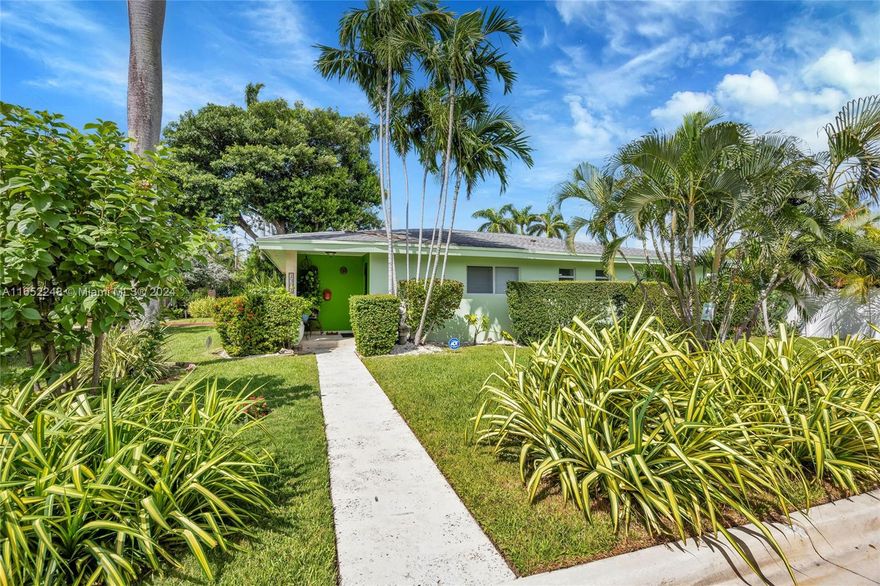 Immaculately kept 3 bed / 2 bath home in Normandy Isle! Lushly landscaped large corner lot. 
Beautifully maintained Terrazzo floors and plentiful high impact windows give this home a bright, welcoming Miami Beach feel. A less than 1 year old A/C and water heater and a roof with plenty of life left, make this home a move-in ready gem. The one car garage adds another level of convenience and there's a bonus "Medical 4" Infrared Sauna with Owner's manual included in the sale! South Florida Living at it's finest.