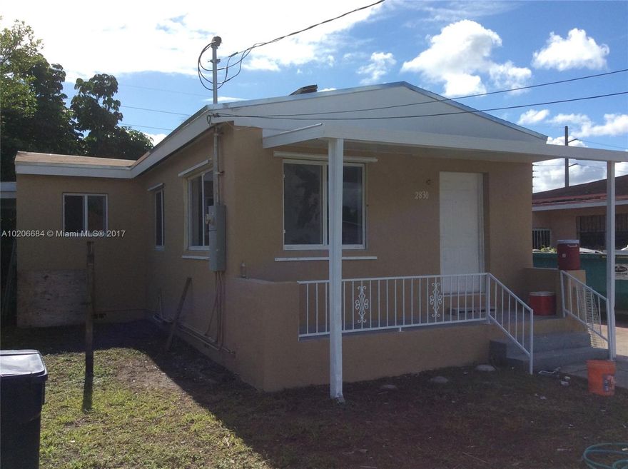 This trendy 3-bedroom, 2-bath home completely renovated: New Roof, New Windows,New Kitchen, New Central A/C, New water heater, New Electrical, and New Appliances, Storage ready to move in.
