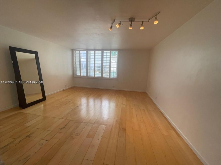 Spacious studio residence at Mirador 1000 featuring beautiful bay and pool views from the 11th floor. This well-designed unit offers approximately 619 sq ft of interior living space, with no balcony. The unit is currently tenant-occupied and in good condition. Mirador 1000 is a full-service bayfront building offering resort-style amenities, including 24-hour concierge, valet service, a state-of-the-art fitness center, and a waterfront pool. Ideally located in the heart of South Beach, just steps from Whole Foods, Trader Joe’s, and a variety of restaurants, and only minutes from Lincoln Road and the beach