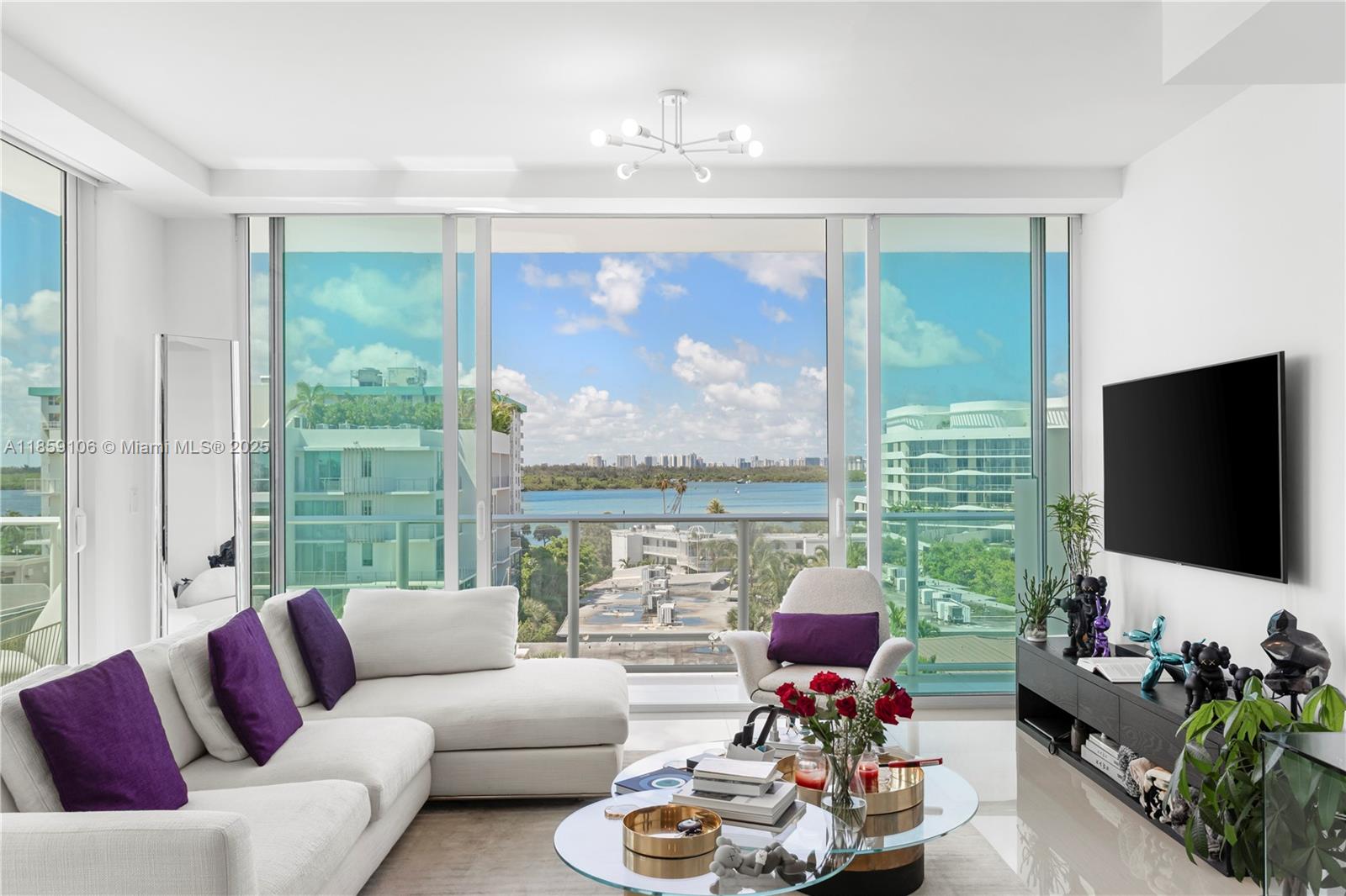 Experience the tranquility and safety of Bal Harbor’s peaceful neighborhood in Bay Harbor Islands. Walk to Bal Harbor Shops, beaches, oceanfront dining, and one of the top-rated schools in the state. This luxury penthouse offers a private rooftop terrace with 270° ocean and bay views. On the building’s rooftop, enjoy a pool and Jacuzzi with breathtaking vistas. The layout includes two bedrooms and two and a half bathrooms. The open kitchen features high-end cabinetry and premium appliances, while wraparound terraces showcase stunning views. Building amenities include a gym, spa, storage, rooftop pool with Jacuzzi, 24-hour security, and two assigned parking spaces.