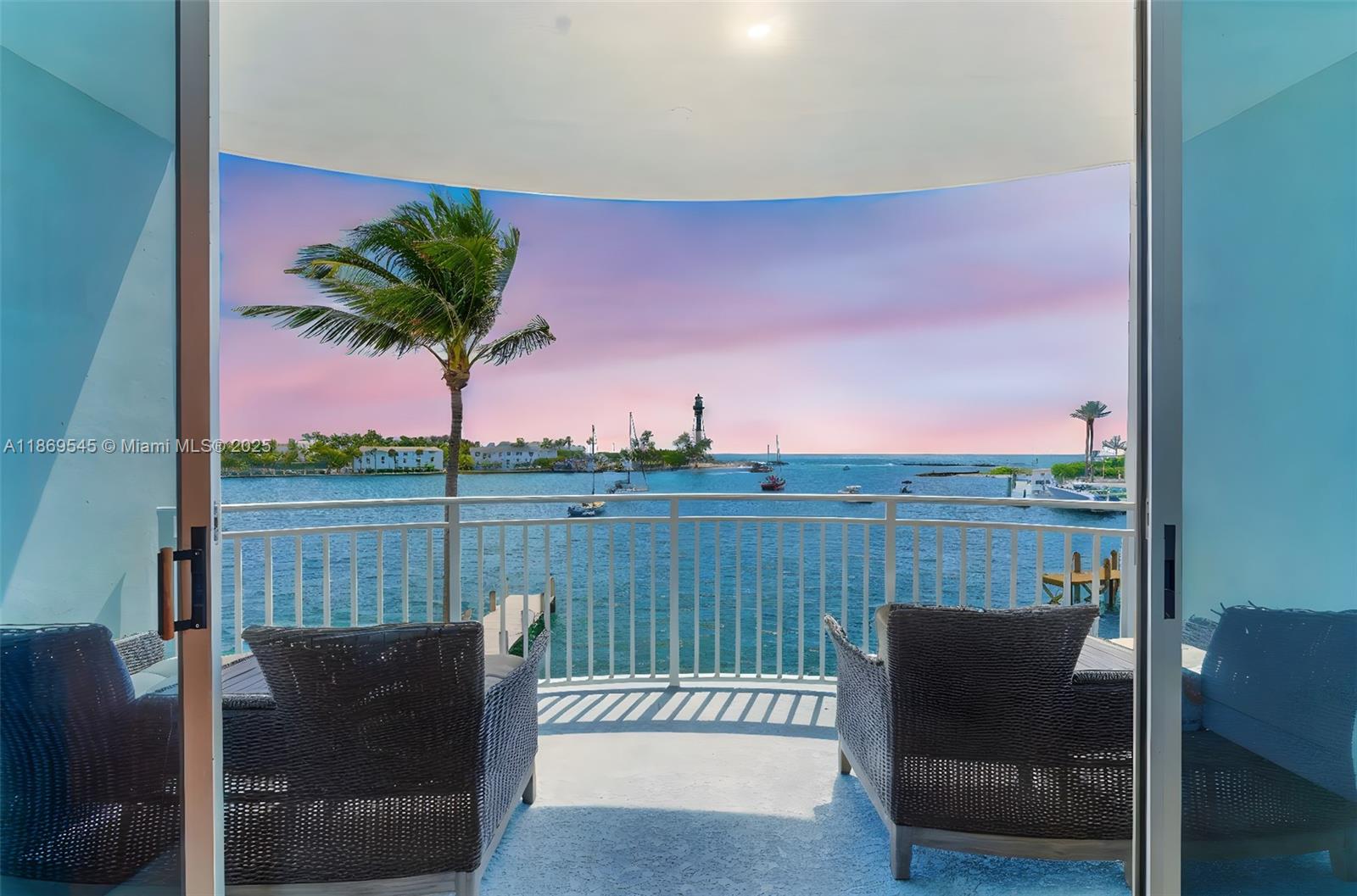 Wake up to stunning, up-close water views in this beautifully situated waterfront residence — about as close to the water as you can get. This spacious 865 sq ft home features a giant living room flooded with natural light, complemented by two private balconies: a massive one off the living room and a more intimate retreat off the bedroom. Enjoy peaceful mornings or vibrant sunsets as sailboats glide past and a charming lighthouse adds to the picturesque scenery. With waterviews from both the living room and bedroom, this home offers a rare sense of connection to the outdoors. Available furnished or unfurnished to suit your lifestyle. This is waterfront living at its finest — Schedule your tour today