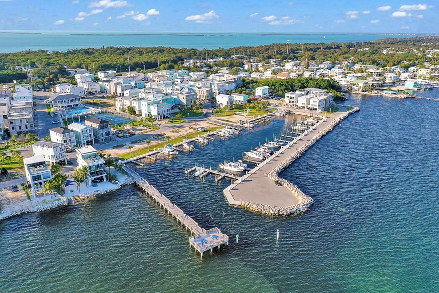 Be the first to enjoy this newly built home in Key Largo Ocean Resort, comes fully furnished making it move in ready or rental ready! The community is golf-cart friendly w/amenities that include; clubhouse, pool, children’s playground, tennis / pickleball / basketball courts, fishing pier, community boat ramp & is fully gated w/24 hr. security on-site. This tri-level home w/open floor plan is ideal for large groups, enjoy sunrises from the balcony terrace or take in water views from the bedrooms. The ground level is equipped with w/patio seating, bbq, tv, putting green, outdoor shower & hammock, with enough space to park your boat under the home (size requirements: 26 ft length & 9.5 ft height total with trailer). Additional boat storage just minutes away. Only an hour from Miami.