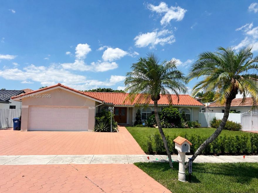 Welcome to your private resort-style oasis! This stunning Mediterranean-style home perfectly combines classic architectural elegance with modern, luxurious amenities. Nestled in a highly sought-after, family-oriented neighborhood, this property boasts exceptional curb appeal, framed by meticulously designed professional landscaping.

Step inside to find a spacious, light-filled floor plan offering great space for both comfortable family living and grand-scale entertaining. The transition to outdoor living is seamless: the backyard is a true sanctuary, featuring a spacious roofed patio that overlooks a sparkling, low-maintenance saltwater pool equipped with an automatic cleaning system.
Car and travel enthusiasts will love the double-car garage and the dedicated side yard parking complete with an electrical plug-in—perfectly sized for a small RV or boat. With a newer roof installed in 2024, this home offers complete peace of mind. Do not miss the opportunity to own this slice of paradise!