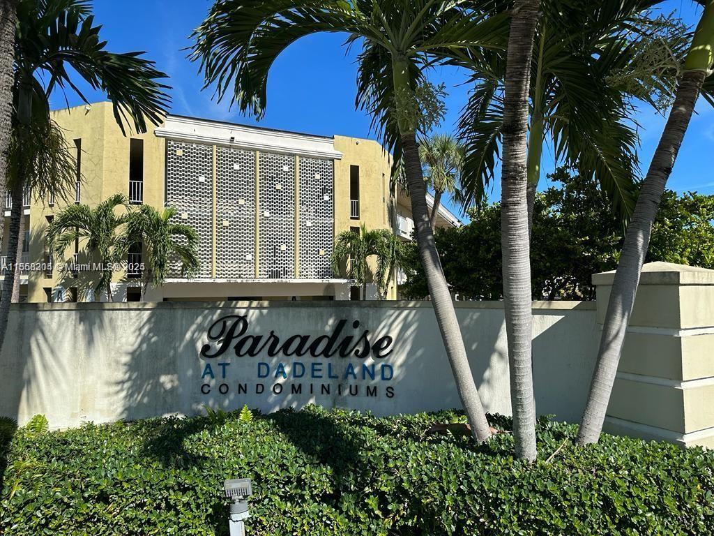 Welcome to this charming and spacious 1/1 apt. in the highly desirable Paradise at Dadeland community. Step into a bright and inviting space with private balcony overlooking garden and pool, featuring an ample bedroom with generous walk-in closet. The open kitchen boasts elegant granite countertops and stainless-steel appliances—perfect for cooking and entertaining. Enjoy the peace and comfort of a quiet, well-maintained community with a relaxing pool area and convenient laundry facilities on every floor. Assigned parking is included, with plenty of visitor parking. Ideally located just minutes from Dadeland Mall, trendy restaurants, shopping, the Metrorail, and with easy access to the Palmetto Expressway and US-1. Here, you’ll find a perfect blend of comfort, convenience and lifestyle.