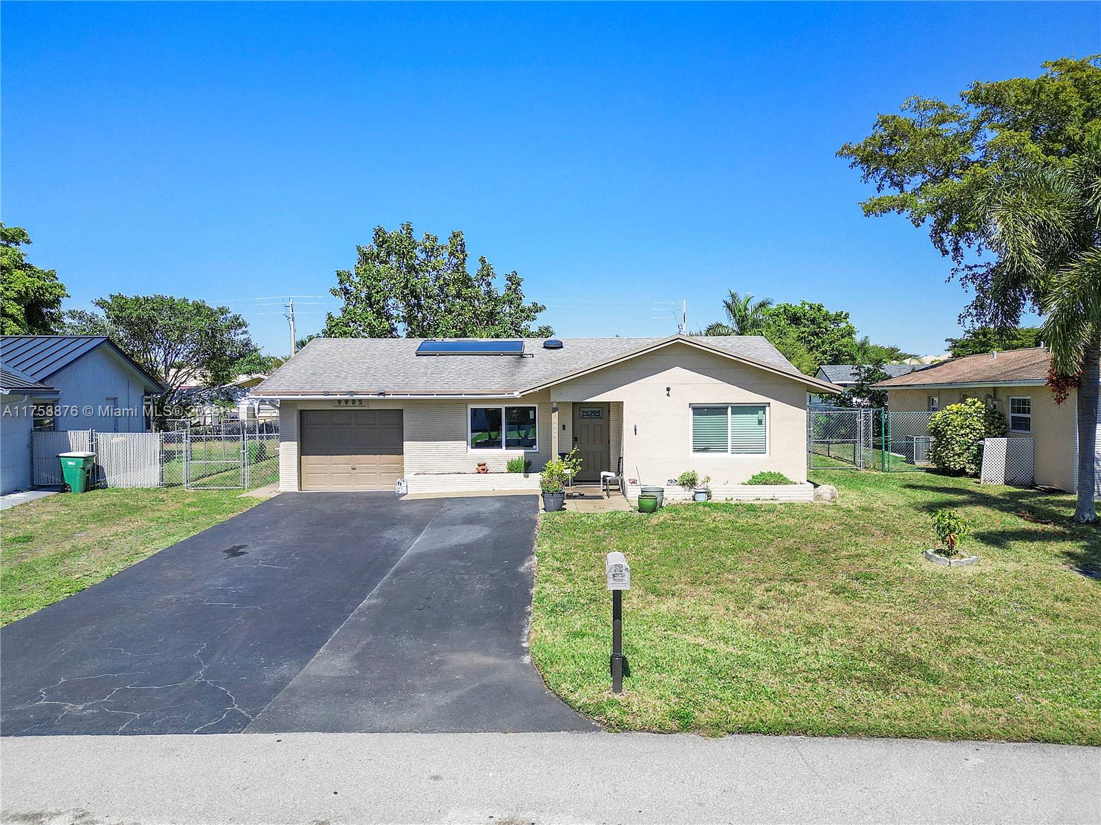 Property for Sale at 9905 Nw 71st St, Tamarac, Broward County, Florida - Bedrooms: 2 
Bathrooms: 1  - $385,000