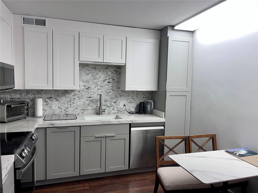 Experience elevated living in this furnished two bedrooms and two bathrooms apartment ideally located in the heart of Aventura. Just moments from Aventura Mall, fine dining, and houses of worship, this home offers the perfect blend of convenience and comfort. The remodeled kitchen is designed for both function and style, featuring updated appliances and breakfast space. This apartment features a very spacious living area which is combined with the second bedroom. Residents enjoy resort-style amenities, including two pools, tennis courts, lush-landscaped gardens, barbecue areas, and a fully equipped fitness center, all within a beautifully maintained community. This Aventura penthouse offers an exceptional lifestyle in a prime location.