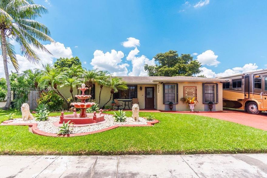 Don't miss this opportunity to own this charming  4-bedroom, 3-bathroom single-family home in the desirable Princetonian West area. This spacious residence features a large living room, a formal dining area, and a versatile Florida room—perfect for family gatherings or relaxing evenings.  Enjoy outdoor living in the expansive, fully fenced backyard, complete with a screened-in patio, a well-kept lawn, and a handy storage shed. There's even space to park your RV or camper, with no HOA restrictions.  Conveniently located with easy access to the Florida Turnpike and US-1, this home is close to schools, restaurants, pharmacies, retailers, and medical facilities.