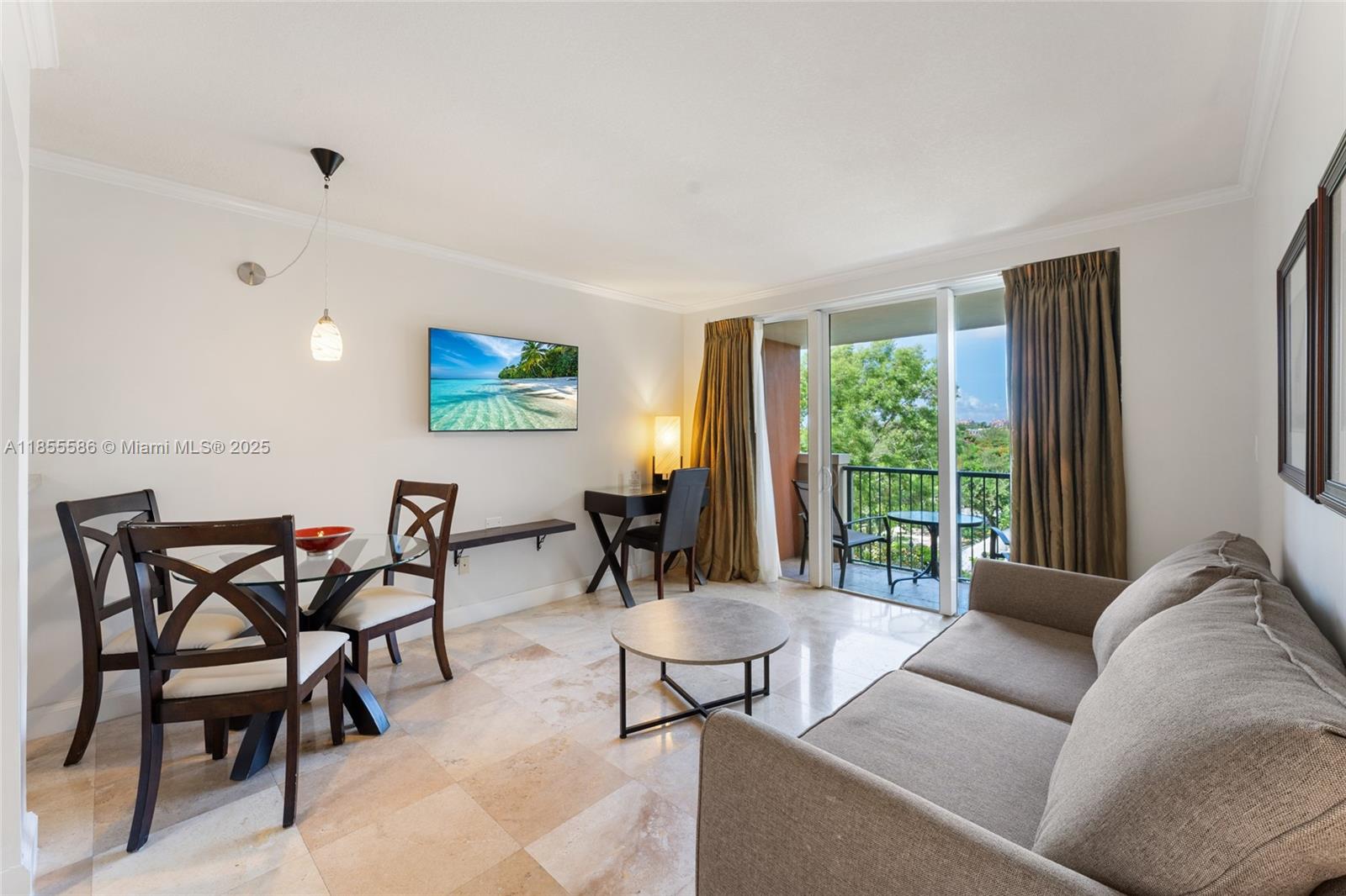 Bright and stylish residence at the iconic Mutiny Hotel in Coconut Grove! This light-filled unit features elegant marble floors, stainless steel appliances, and a functional layout ideal for living or investment. The Mutiny boasts the best location in the Grove—just steps to the very best restaurants, boutique shops, parks, and marinas that Miami's best neighborhood has to offer. Known for its flexible short-term rental policy, it offers a rare opportunity for use as a vacation rental or a comfortable primary home. Enjoy the vibrant Coconut Grove lifestyle from one of its most sought-after addresses!