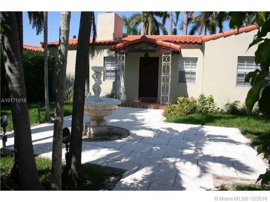 Palm Island is one of the most prestigious communities in South Florida with 24-hour Miami Beach Police at the front gate and currently upgrading all the roads.  The main Home is a cozy furnished 3Bed/2Bath (best deal in Miami Beach) and for an optional extra $1,000 you could add the 1Bed/1Bath detached in-law quarters making the property a 4Bed/3Bath.  Property can also be rented unfurnished. Ask about YouTube video tour of property.