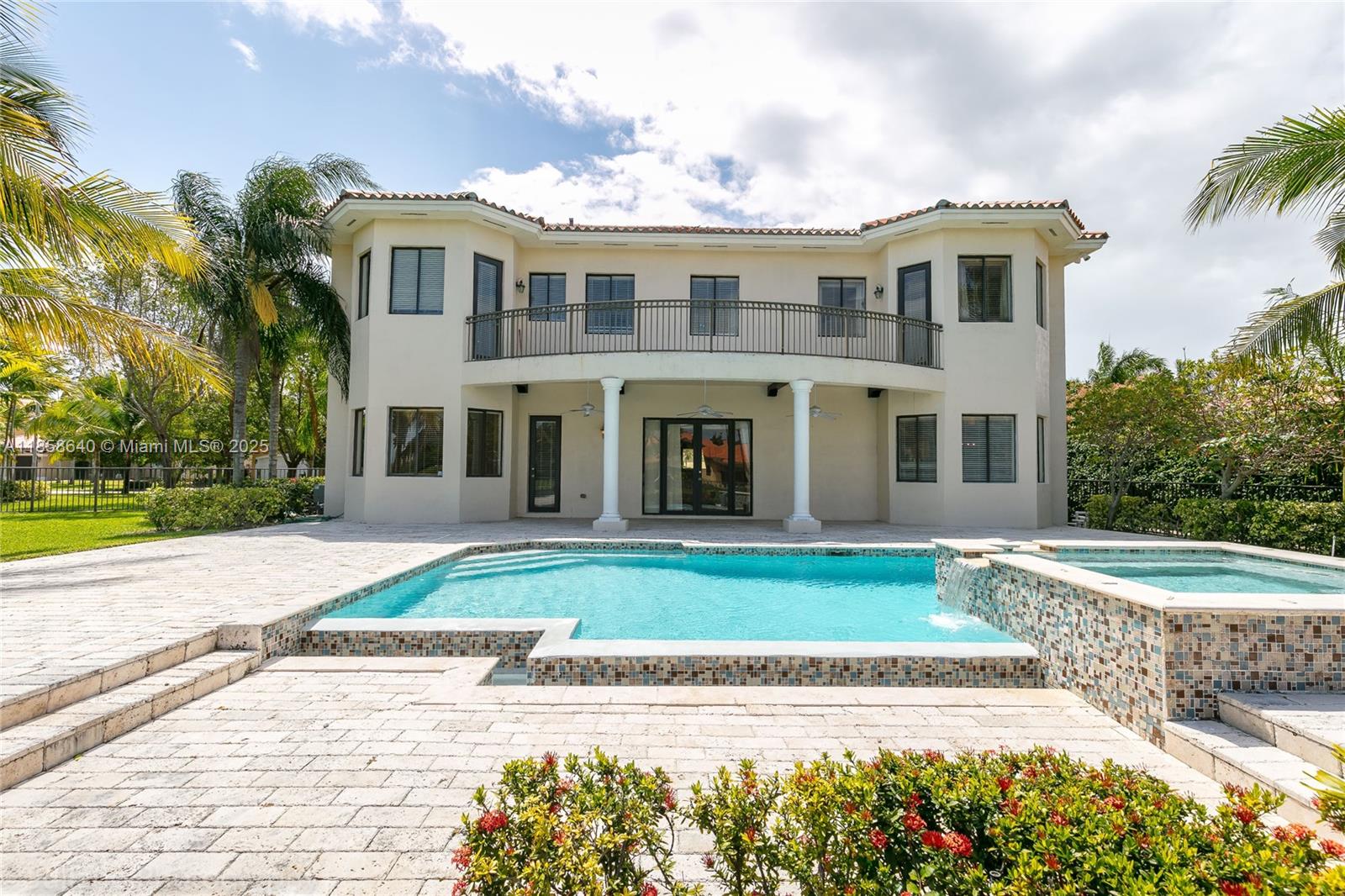 Lakefront, oversized lot, fenced, and private pool. Stunning residence. 6 bedroom, 4 bath. Primary suite with private balcony. The gourmet kitchen is open to the family room. Recently painted, new light fixtures. Rent includes alarm, cable, Internet, access to resort-style Clubhouse offering tennis and basketball court, GYM, sauna & steam room, heated pool.