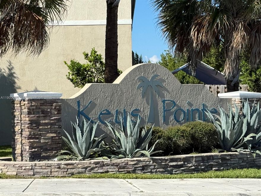 Beautiful 2 bedrooms, 2 baths townhome offers hurricane protection and features a charming paver entry, walkway, and patio. Inside, you'll find elegant 18”x18” tile flooring throughout the main level. The home benefits from a super-low HOA that covers trash removal, landscaping, common area insurance, and access to a playground. Located just 2 minutes from US-1 and Exit 1 of the Turnpike, this townhome is ideally situated near Los Cayos, shopping centers, schools, and more. Call today to schedule a tour and learn about our move-in specials (restrictions may apply). Note: Photos, features, and sizes are for illustration purposes only and may vary from the actual home.