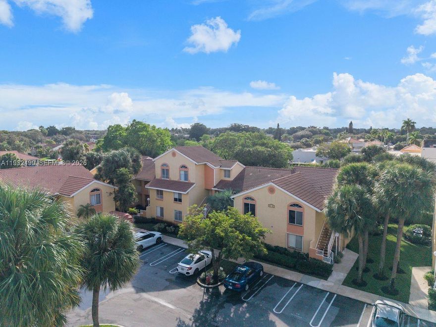 Rentable immediately. This first-floor 1-bedroom, 1-bathroom condo offers a comfortable layout with a functional kitchen, ample cabinet space, and bright living areas with convenient, easy access. The community features desirable amenities including a pool, jacuzzi, and tennis court. Maintenance covers the roof, exterior paint, and common areas, providing peace of mind and low-maintenance living. Ideally located just minutes from city parks, Coral Square Mall, restaurants, and major access highways. Immediate rental is allowed, making this property an excellent opportunity for investors or owner-occupants seeking flexibility.