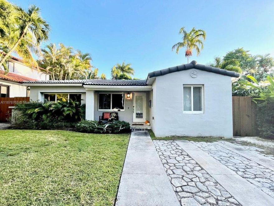 Nestled in the beautiful quiet neighborhood of South Coconut Grove, this cozy home is situated on a quiet book-ended street behind Merrie Christmas Park. It is moments away from Grove Restaurants, Shops and Marina, Ransom Everglades/Carrollton Schools, downtown Gables, South Miami, and the airport. This beautiful, renovated home offers 3 bedrooms and two full bathrooms with travertine floors and hurricane windows. It features all stainless-steel appliances and a granite kitchen countertop. New A/C airducts throughout entire house and new A/C split in master bedroom. The big backyard includes a trampoline and wooden playground (which can be removed if tenants do not want them). Ideal for young families. Beautiful inside and out!