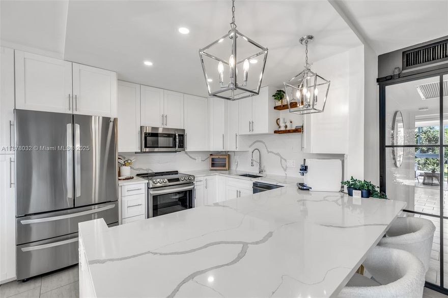 Absolutely stunning 2/2 Penthouse Lyndhurst I Condo. This move in ready Condo has Brand new furniture and brand-new stainless-steel appliances. The home has been redefined and has been totally renewed, including Impact Glass, Storm Door, contemporary new flooring, spacious open quartz countertop kitchen, with storage and upgrades.
Designer Bathrooms, new Fixtures new hardware and just about everything has been done. Enjoy the vibrant pool directly in front or the 5 Star World class clubhouse directly behind. Fitness centers exercise rooms, Tennis, Pickleball, Dance, woodworking, sculpture, every activity you can imagine including over 70 clubs to join, with Performance Theater for Shows and movies. Fine Dining, Quality shopping all close by.