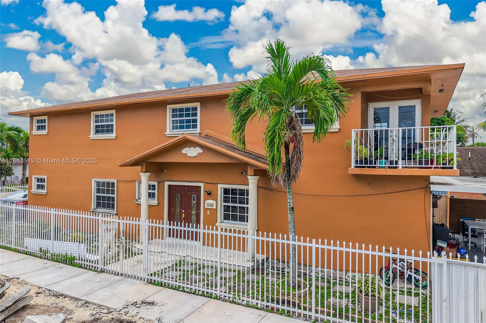 Rarely available in the heart of Hialeah, this expansive 6-bedroom, 4-bathroom single-family home is perfect for multigenerational living or those seeking flexible space. The thoughtfully designed layout features 3 bedrooms and 2 bathrooms on the first floor, including a spacious primary suite. Upstairs, you'll find an additional 3 bedrooms and 2 bathrooms—also with a private primary suite—creating a second independent living area. With two separate electrical meters, a private driveway, and privacy fencing, this home offers incredible versatility and potential. Whether you're accommodating extended family, exploring rental possibilities, or simply need room to grow, this property provides the space and structure to make it happen.